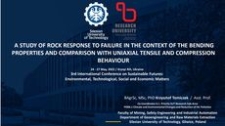 A study of rock response to failure in the context of the bending properties and comparison with uniaxial tensile and compression behaviour