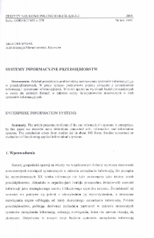 Systemy informacyjne przedsiębiorstw