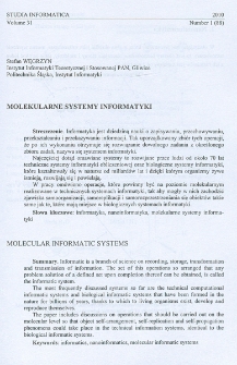 Molekularne systemy informatyki