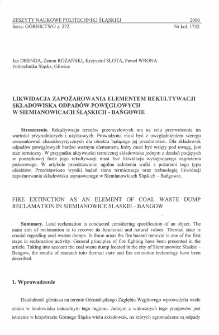 Likwidacja zapożarowania elementem rekultywacji składowiska odpadów powęglowych w Siemianowicach Śląskich - Bańgowie