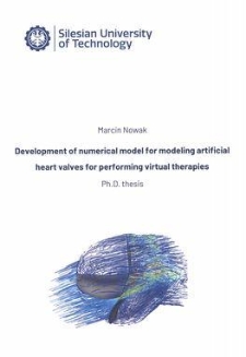 Development of numerical model for modeling artificial heart valves for performing virtual therapies