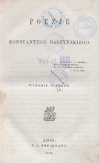 Poezje Konstantego Gaszyńskiego