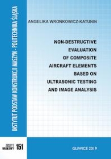 Non-destructive evaluation of composite aircraft elements based on ultrasonic testing and image analysis