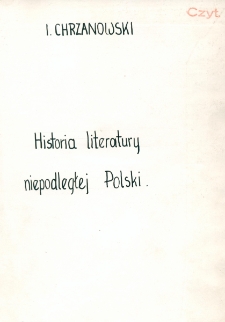 Historia literatury niepodległej Polski (965-1795)