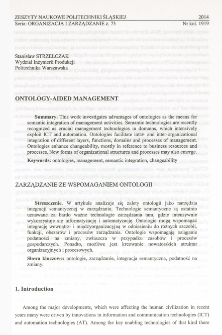 Ontology-aided management