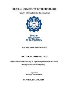 Recenzja rozprawy doktorskiej mgra inż. Adam Skowronka pt. Improvement of the ductility of high-strength medium-Mn steels through intercritical annealing