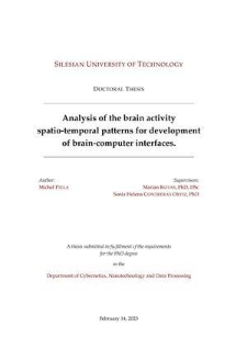 Analysis of the brain activity spatio-temporal patterns for development of brain-computer interfaces