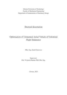 Optimisation of Unmanned Aerial Vehicle of unlimited flight endurance