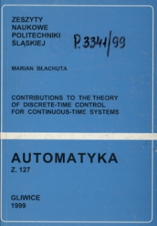 Contributions to the theory of discrete-time control for continous-time system