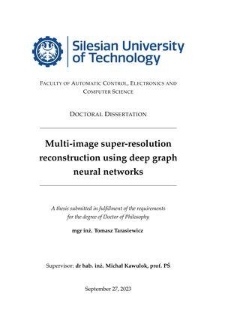 Multi-image super-resolution reconstruction using deep graph neural networks