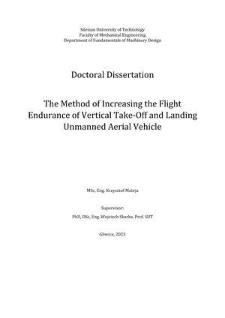 Recenzja rozprawy doktorskiej mgra inż. Krzysztofa Matei pt. The method of increasing the flight endurance of vertical take-off and landing Unmanned Aerial Vehicle