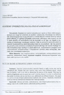 Systemy uwierzytelniania pozapasmowego