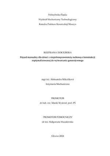 Recenzja rozprawy doktorskiej mgr inż. Aleksandry Mikulíkovej pt. Pojazd manualny dla dzieci z niepełnosprawnością ruchową o konstrukcji zoptymalizowanej do wytwarzania generatywnego