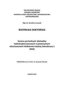 Synteza pochodnych aldehydów hydroksybenzoesowych o potencjalnych właściwościach inhibitorów ludzkiej heksokinazy 2 (HK2)