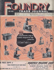 Foundry Trade Journal : with which is incorporated the iron and steel trades journal, Vol. 90, No. 1797