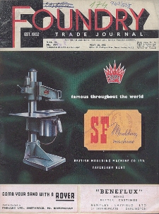 Foundry Trade Journal : with which is incorporated the iron and steel trades journal, Vol. 94, No. 1917