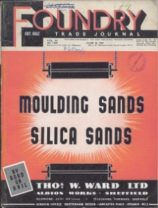 Foundry Trade Journal : with which is incorporated the iron and steel trades journal, Vol. 94, No. 1920