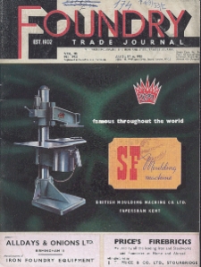 Foundry Trade Journal : with which is incorporated the iron and steel trades journal, Vol. 95, No. 1927