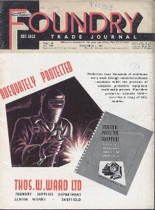 Foundry Trade Journal : with which is incorporated the iron and steel trades journal, Vol. 95, No. 1944