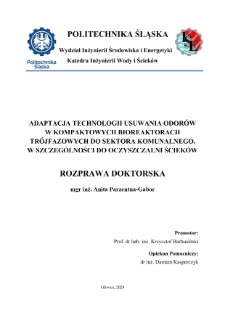 Adaptacja technologii usuwania odorów w Kompaktowych Bioreaktorach Trójfazowych do sektora komunalnego, w szczególności do oczyszczalni ścieków