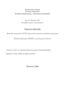 Recenzja rozprawy doktorskiej mgra inż. Mateusza Polisa pt. Hybrydowe nanotermity (NSTEX) jako środki inicjowania specjalnego przeznaczenia