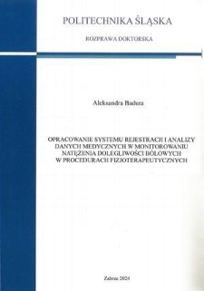 Opracowanie systemu rejestracji i analizy danych medycznych w monitorowaniu natężenia dolegliwości bólowych w procedurach fizjoterapeutycznych