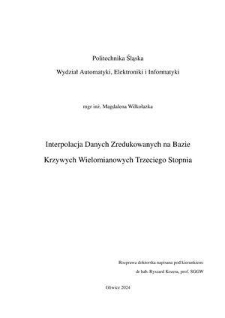 Interpolacja danych zredukowanych na bazie krzywych wielomianowych trzeciego stopnia