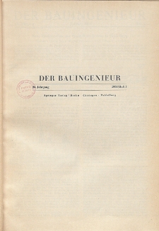 Der Bauingenieur : Zeitschrift für das gesamte Bauwesen, Jg. 26, Heft 2