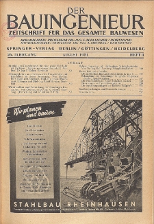 Der Bauingenieur : Zeitschrift für das gesamte Bauwesen, Jg. 26, Heft 8