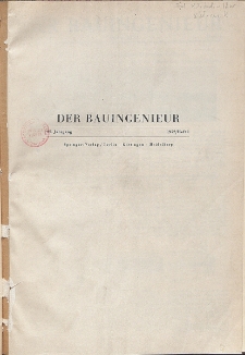 Der Bauingenieur : Zeitschrift für das gesamte Bauwesen, Jg. 27, Heft 1