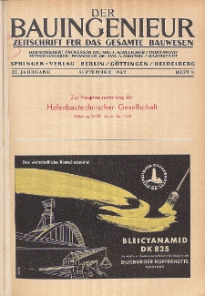 Der Bauingenieur : Zeitschrift für das gesamte Bauwesen, Jg. 27, Heft 9