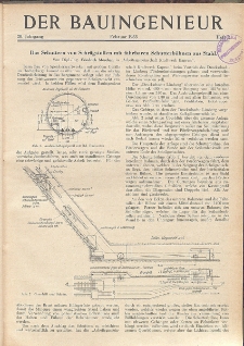 Der Bauingenieur : Zeitschrift für das gesamte Bauwesen, Jg. 28, Heft 2