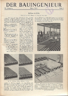 Der Bauingenieur : Zeitschrift für das gesamte Bauwesen, Jg. 28, Heft 3