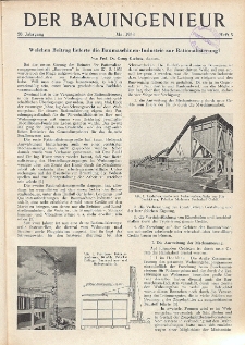 Der Bauingenieur : Zeitschrift für das gesamte Bauwesen, Jg. 28, Heft 5