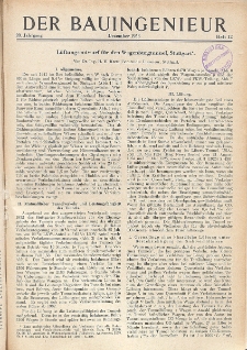 Der Bauingenieur : Zeitschrift für das gesamte Bauwesen, Jg. 28, Heft 12