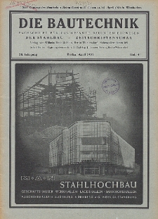 Die Bautechnik, Jg. 28, Heft 4