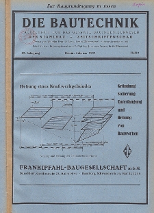 Die Bautechnik, Jg. 29, Heft 2