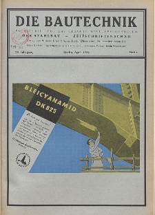 Die Bautechnik, Jg. 29, Heft 4