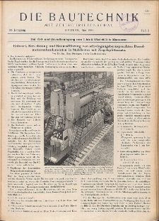 Die Bautechnik, Jg. 30, Heft 5