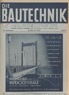 Die Bautechnik, Jg. 29, Heft 7