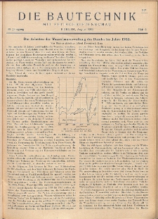 Die Bautechnik, Jg. 30, Heft 8