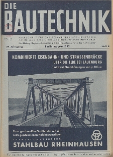 Die Bautechnik, Jg. 29, Heft 8