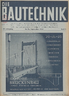 Die Bautechnik, Jg. 29, Heft 9