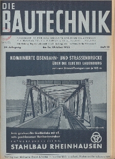 Die Bautechnik, Jg. 29, Heft 10