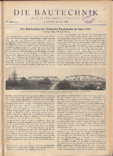 Die Bautechnik, Jg. 30, Heft 2