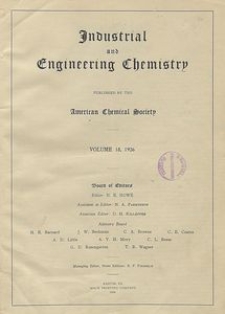 Industrial and Engineering Chemistry : industrial edition, Vol. 18, No. 10