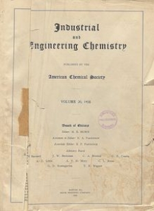 Industrial and Engineering Chemistry : industrial edition, Vol. 20, No. 1