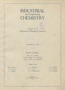 Industrial and Engineering Chemistry : industrial edition, Vol. 22, No. 1