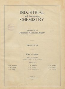 Industrial and Engineering Chemistry : industrial edition, Vol. 23, No. 11